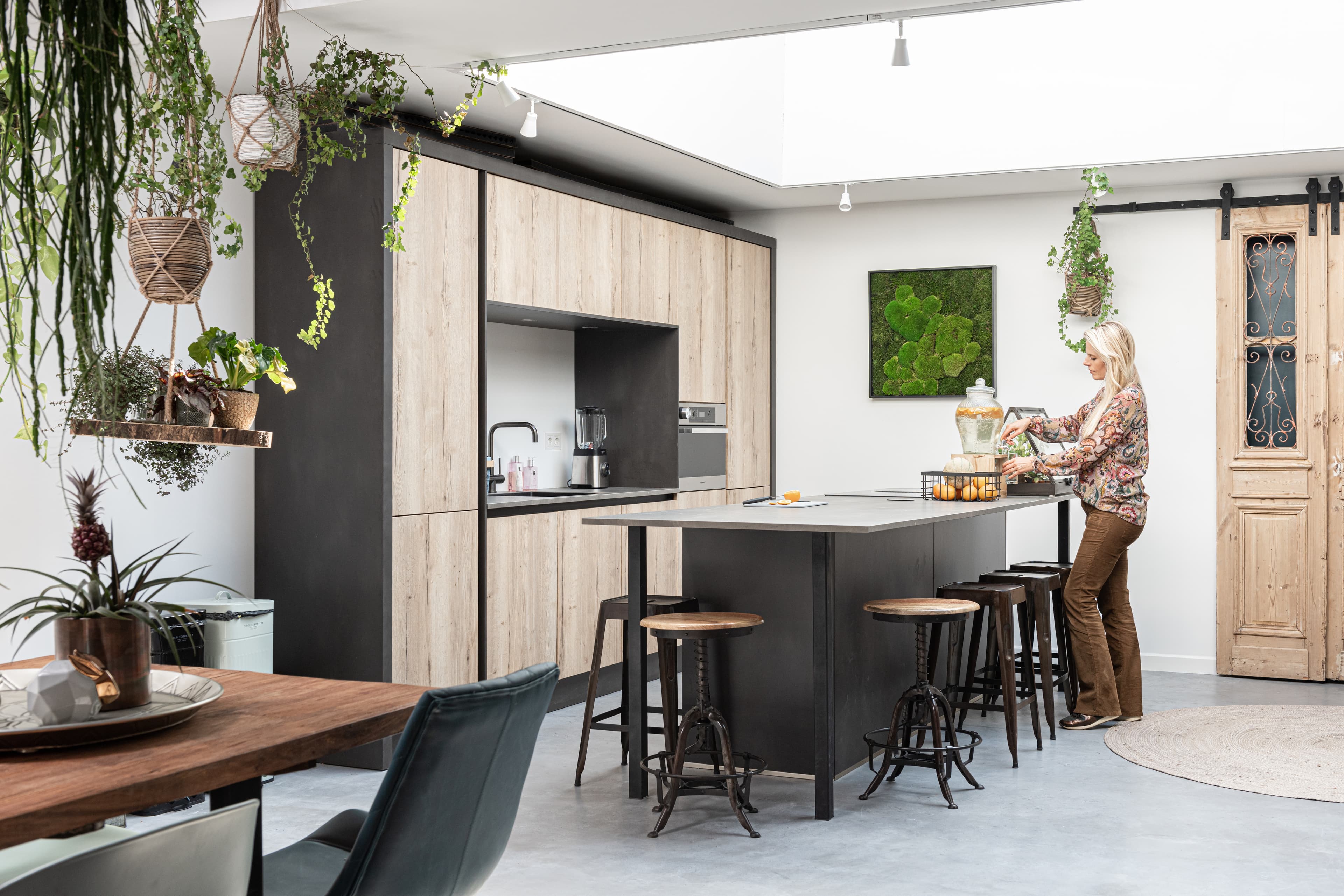 Keuken met kookeiland in DeCreatie